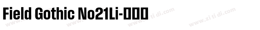 Field Gothic No21Li字体转换